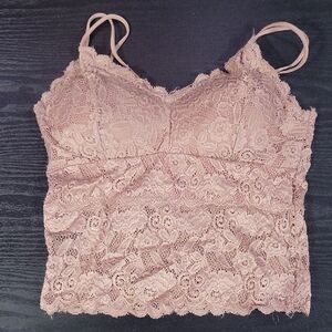 New Mix Lace Cami in Dusty Mauve